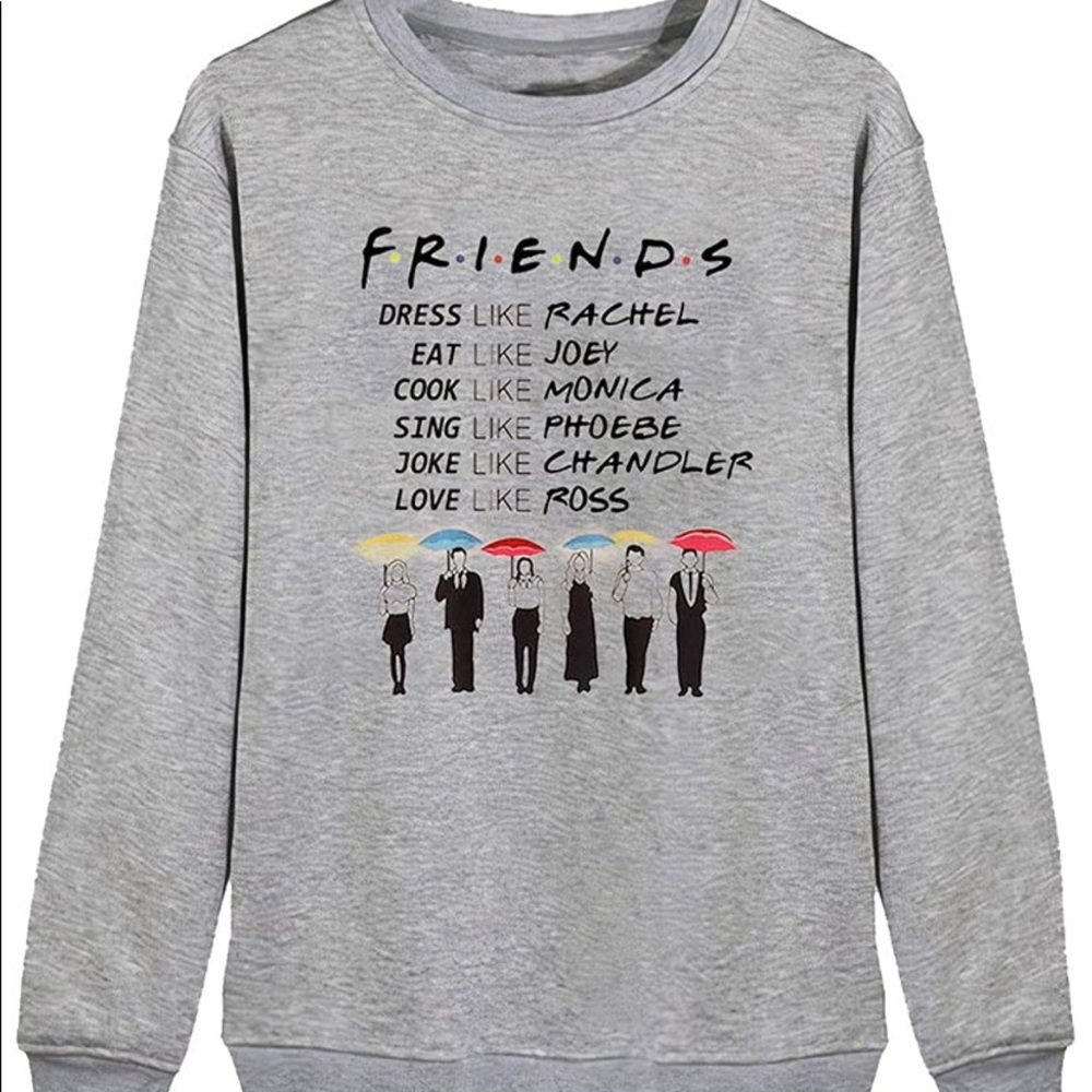 A FRIENDS grey sweater
